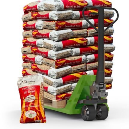 Pellets Premium Delicourt Energies – 990 kg en Palette (66 Sacs de 15 kg)